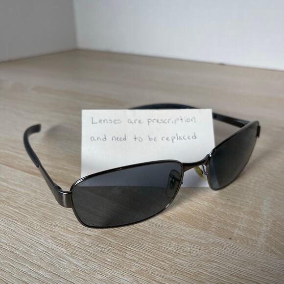 Ray-Ban RB3413 004 Sunglasses Silver Black FRAMES ONLY 59-18 3N Made in Italy - Picture 1 of 8